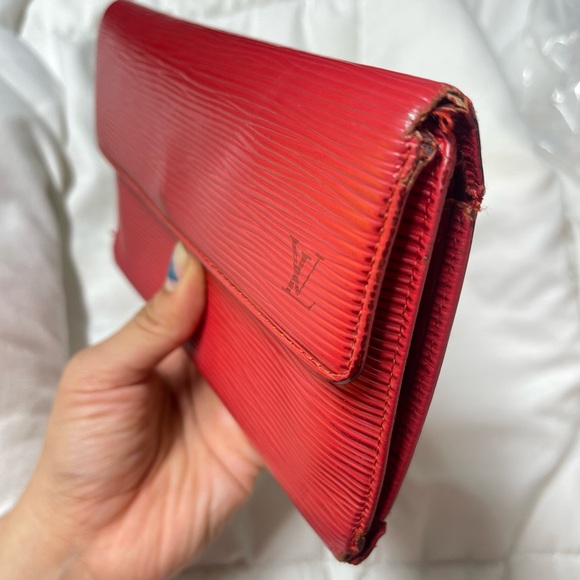 LV Red Epi Long Wallet - Picture 2 of 14
